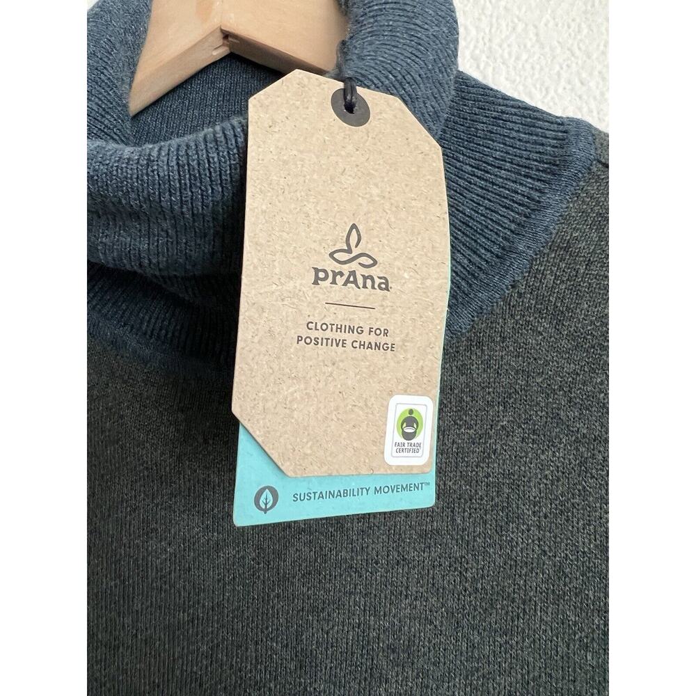 PRANA Womens South Rock Sweater Dress Size Small Gray Blue Midi NWT - Picture 5 of 9